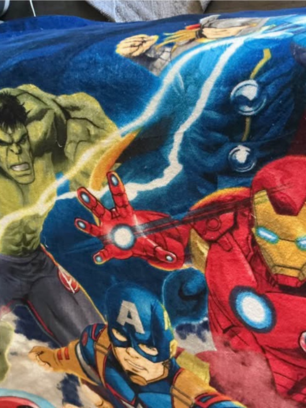 Marvel the avengers blanket around 64x80